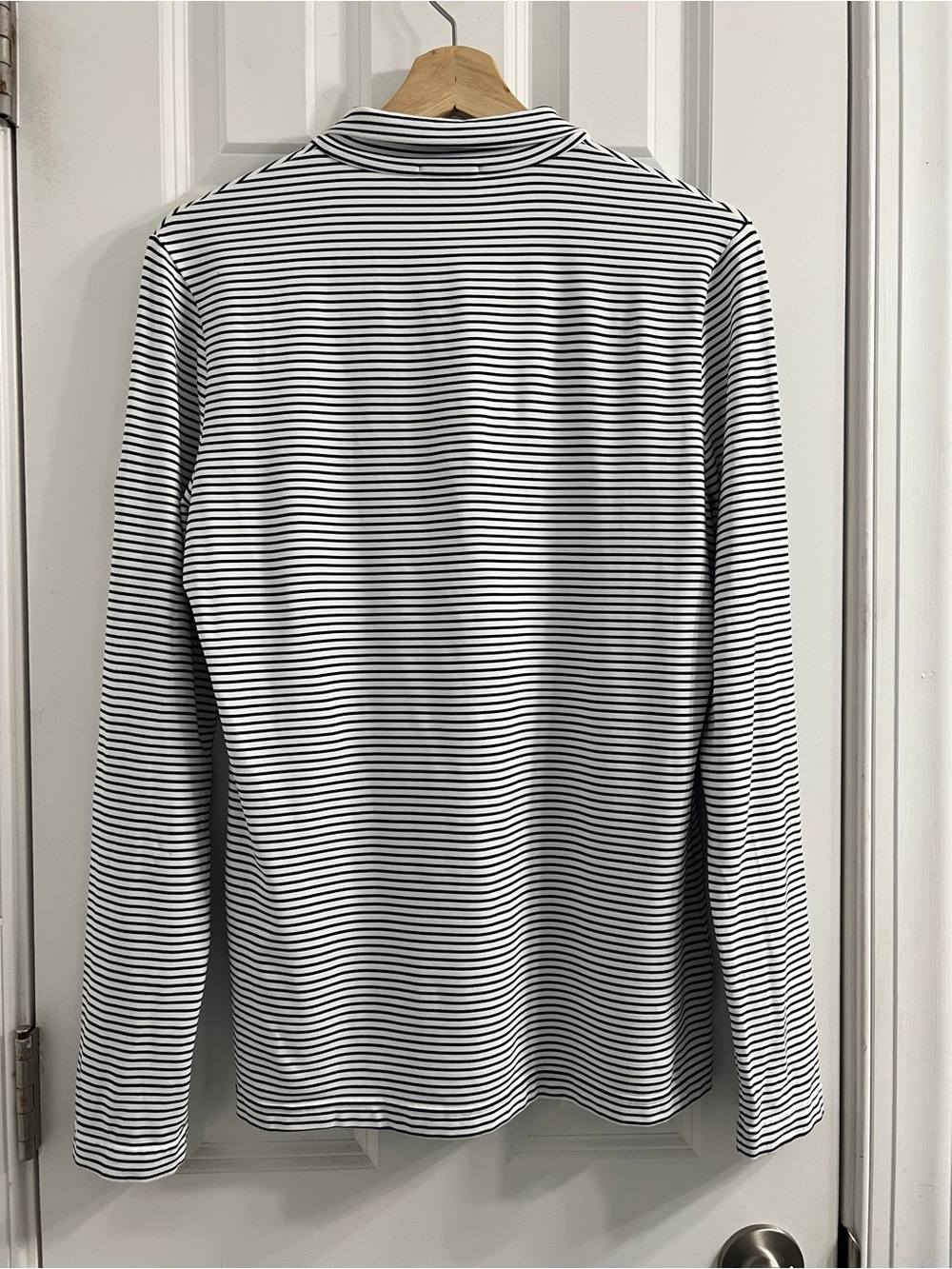 Golfino Quarter-Zip Pullover in Navy and White-Size 12 - Picture 3 of 12